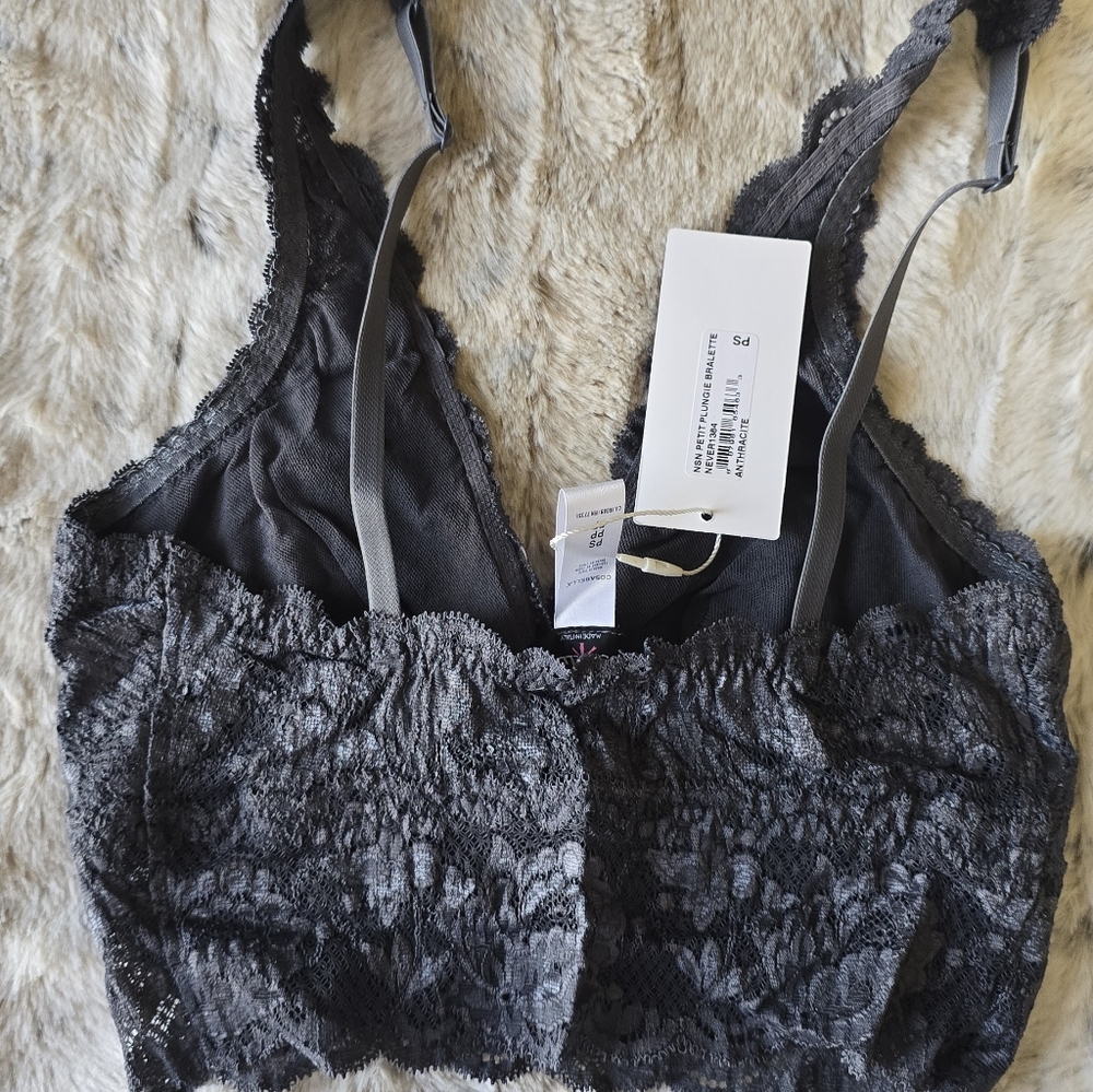 Cosabella Never Say Never Petite Plungie Lace Bralette NWT Size PS - Picture 3 of 4